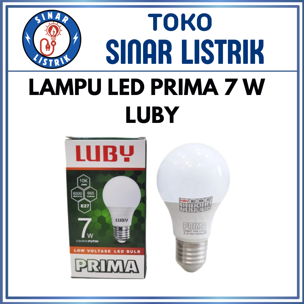 Luby Prima Lampu Bohlam LED 7W / 7 Watt LED BULB