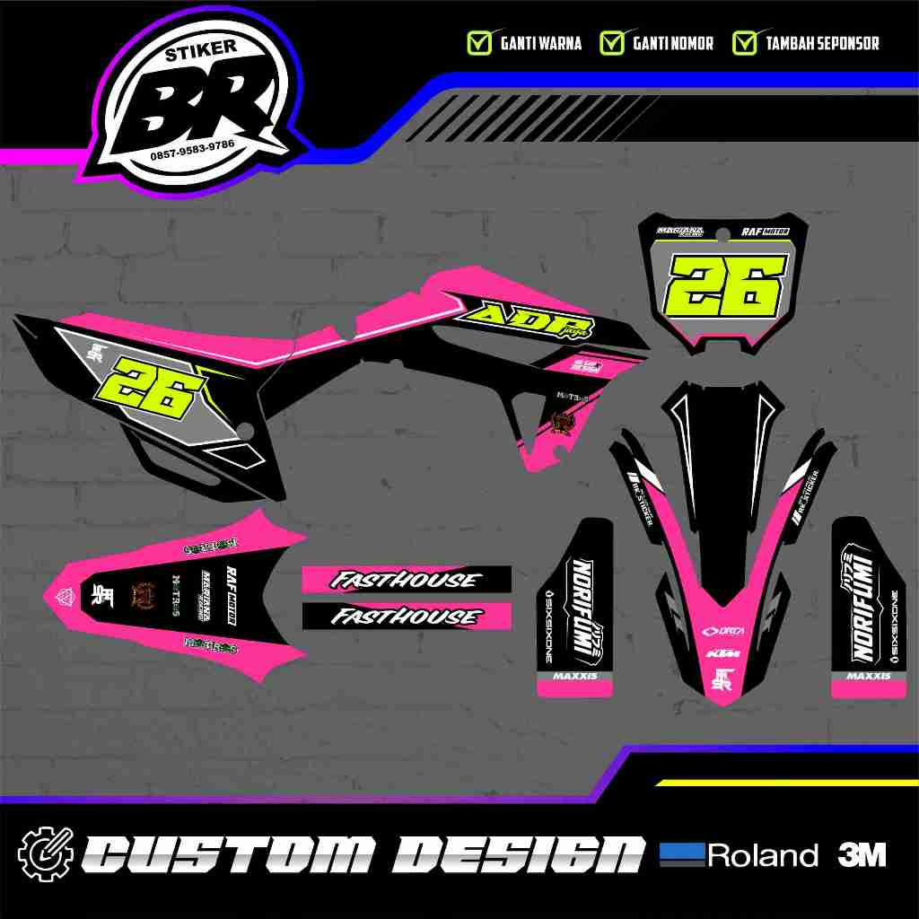 Decal crf 450 2021 fullbody crf 450 r / 250 hrv free custome design