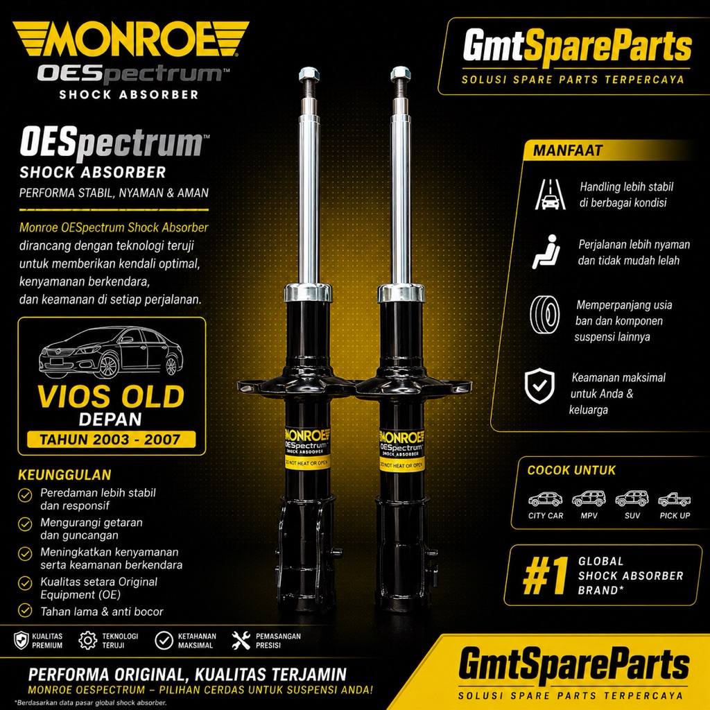 SHOCKBREAKER DEPAN TOYOTA VIOS OLD MONROE OESPECTRUM ORIGINAL