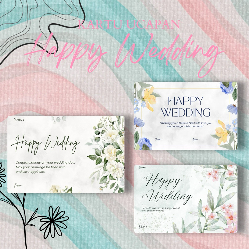 (isi 20pcs) WEDDING CARD / GREETING CARD CUSTOM/ KARTU UCAPAN WEDDING