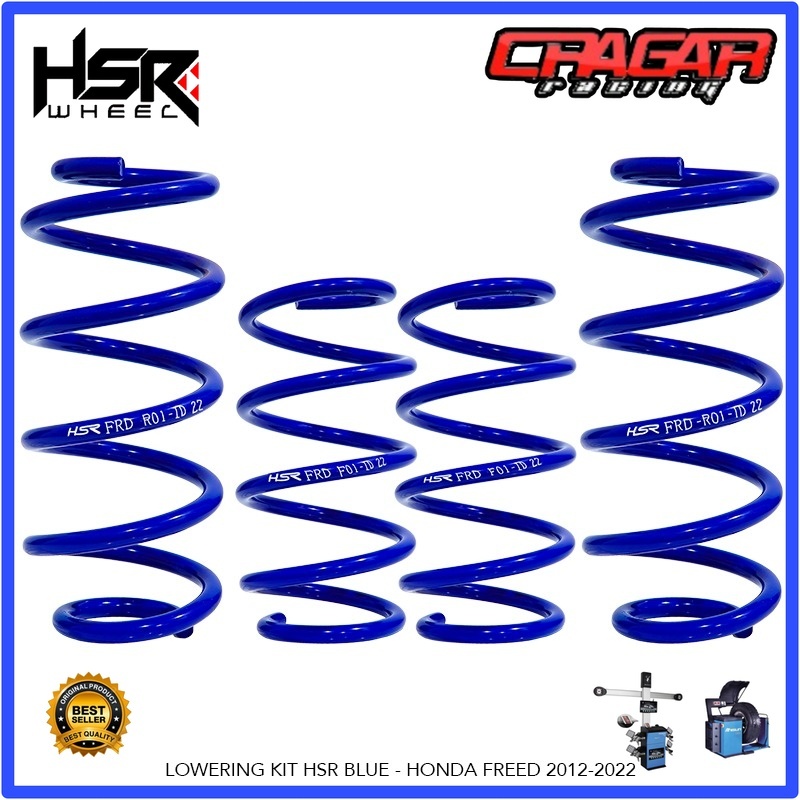 Per Mobil Ceper Harian Untuk Honda Freed - Lowering Kit Hsr Blue Honda Freed 2012-2022