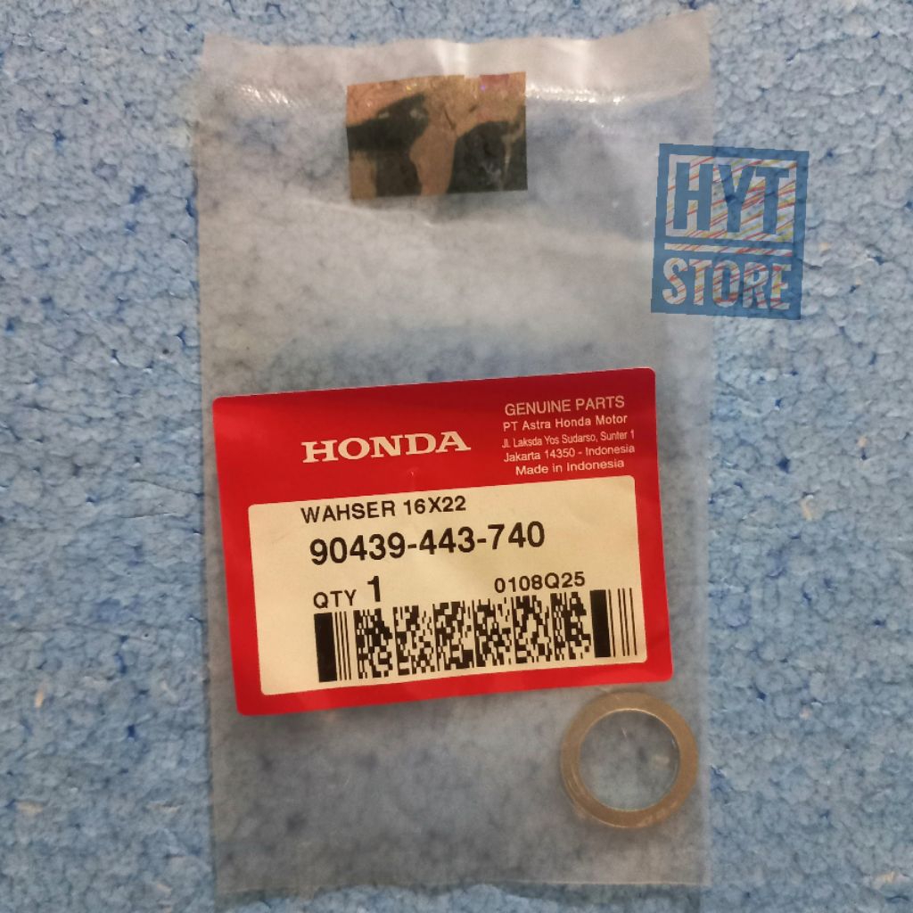 Ring Washer 16x22 Bos Bosh As Engkolan Selahan Kick Stater Beat Genio Scoopy Spacy Vario Esp Fi Karb