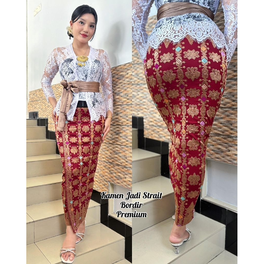 Kamen jadi songket bordir