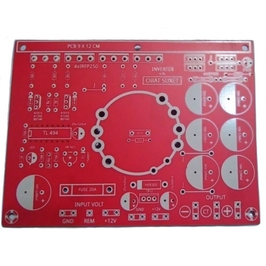 pcb inverter dc to dc ct (mosfet besar)