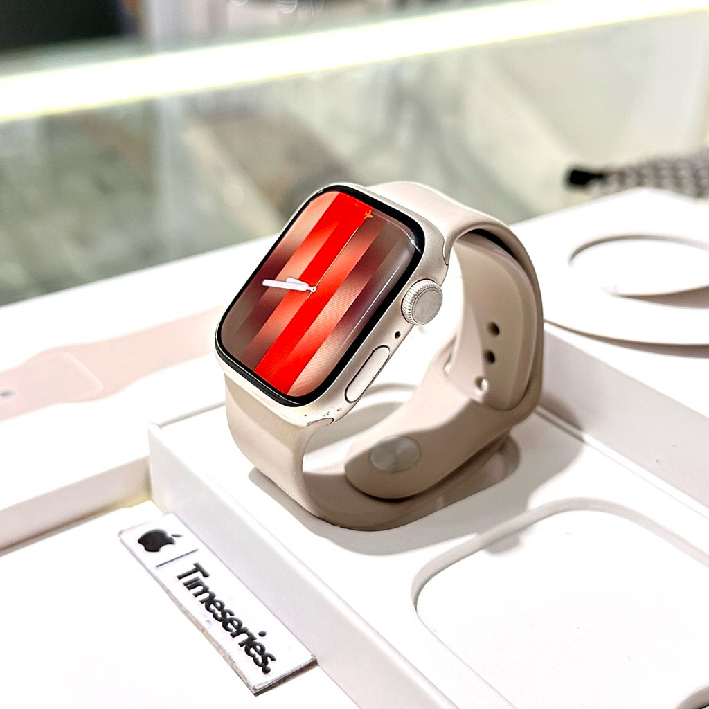 iWatch Series 7 41mm Starlight Fullset Original