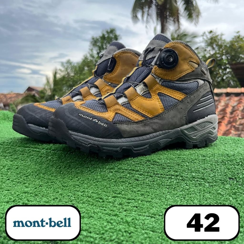 sepatu gunung Mont-Bell High Gtx Boa 42