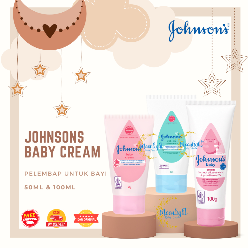 JOHNSON'S Baby Cream | Krim Bayi 50g | 100g