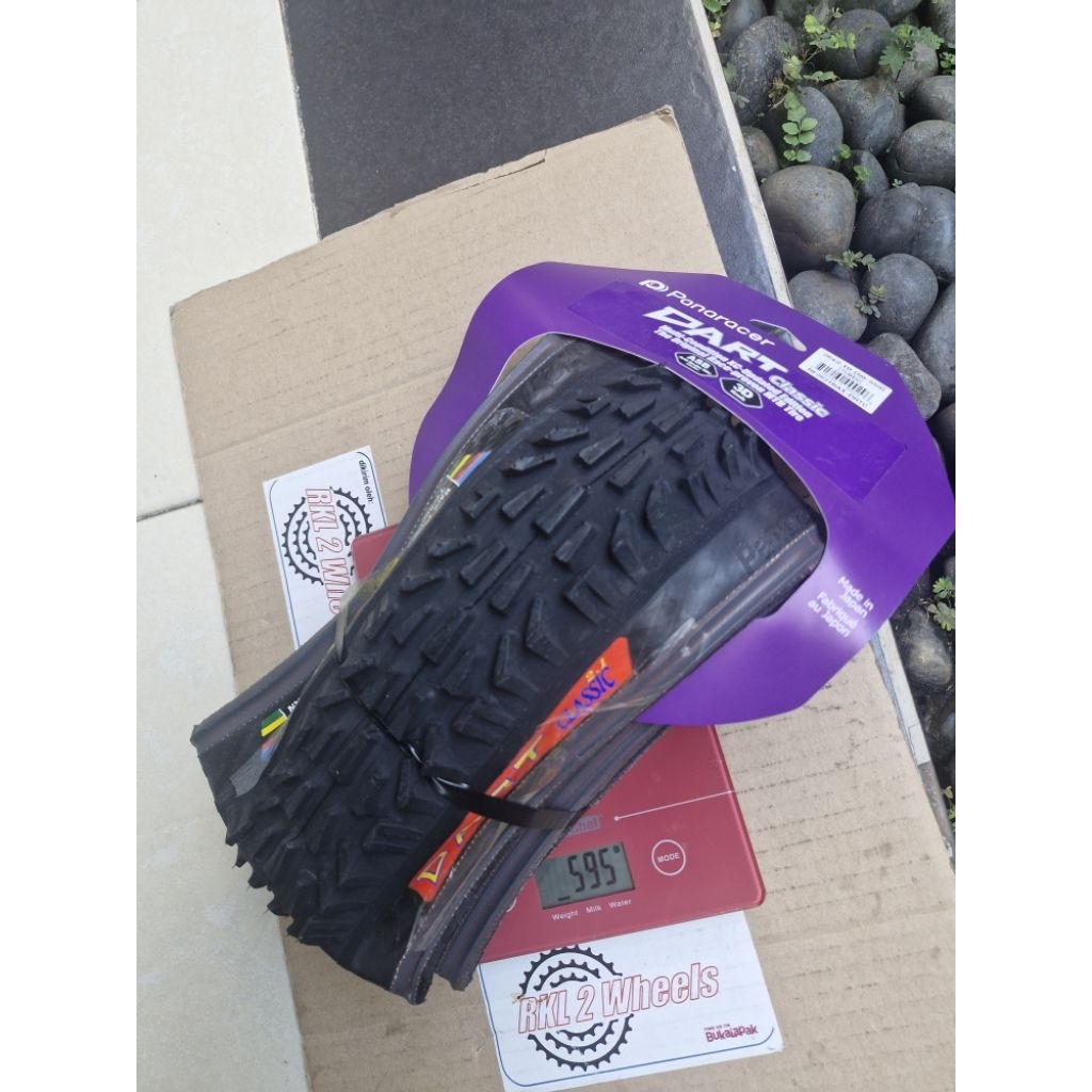 Panaracer Dart XC Classic 26x2.10 Folding Tire 26 2.10 ban luar sepeda MTB gravel full black vintage