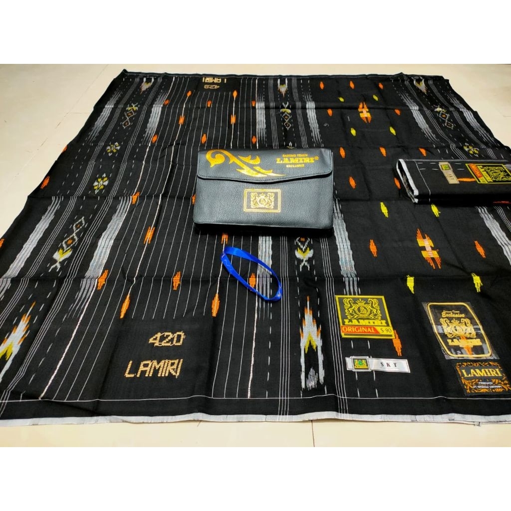 ​Sarung Tenun Ikat LAMIRI Original S-90 Tipe SKT - Seri 420 Eksklusif