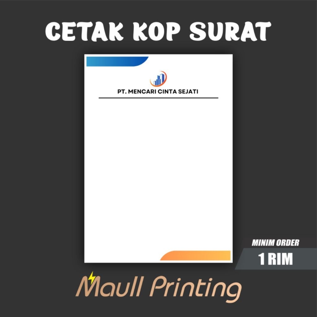 CETAK KOP SURAT 1 RIM