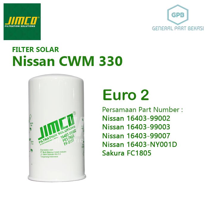 Filter Solar Nissan CWM 330 16403-NY001D FC1805 Jimco