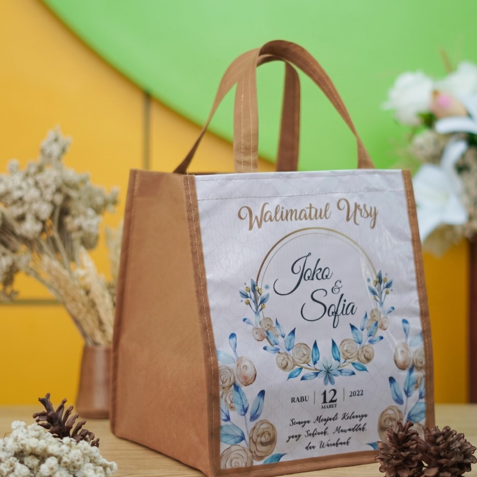 Tas Aqiqah Tas Hantaran Nasi Souvenir Tas Berkat Tas Kardus Ukuran 22 Tas Bingkisan