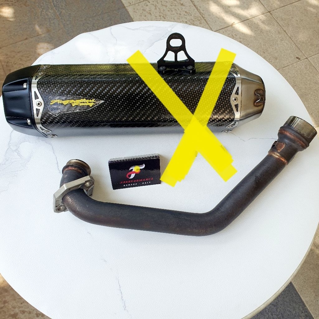 Header Knalpot Two Brothers USA Yamaha Xmax Original USA M2 Tarmac Silencer Full System Slip On  Nin