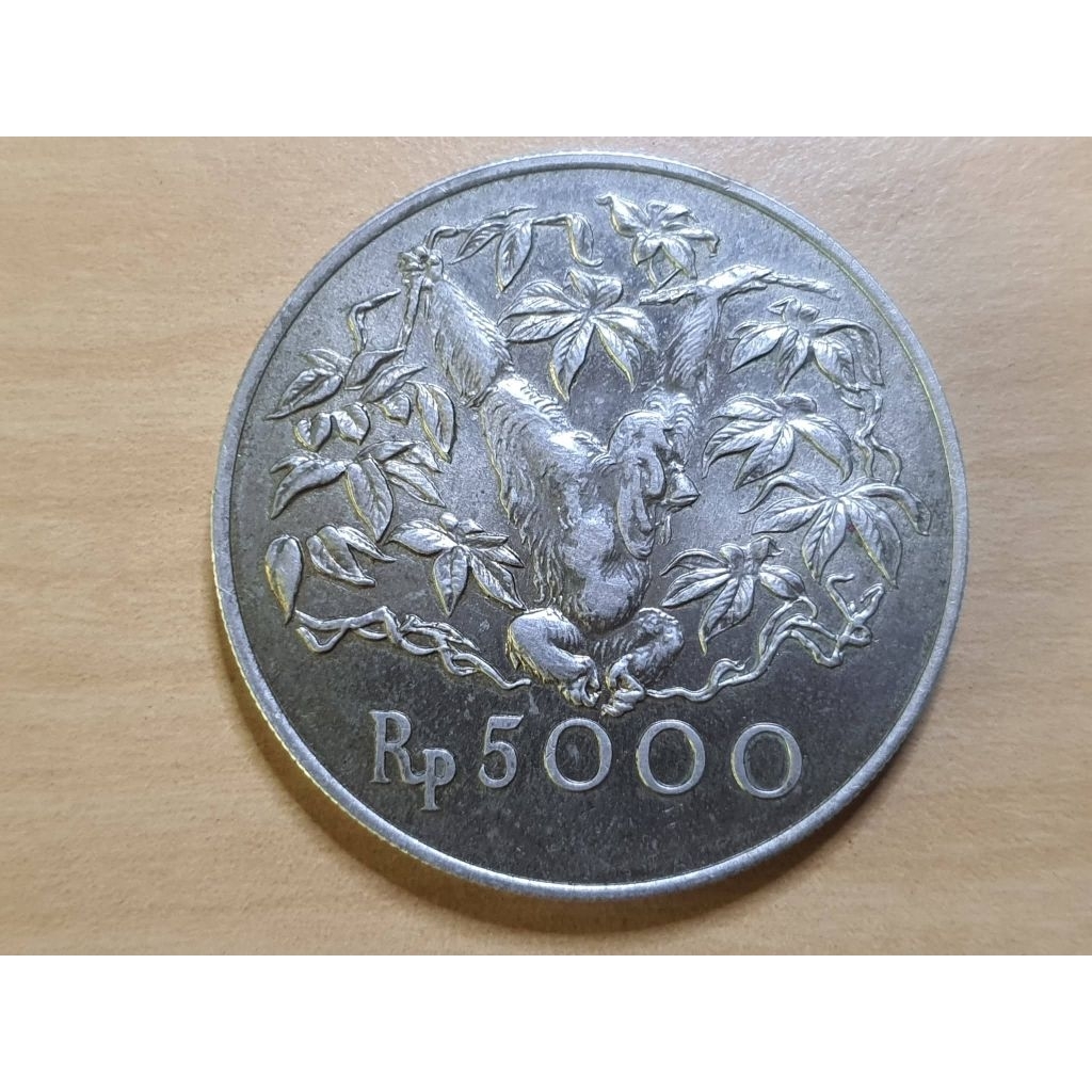 Koin WWF Otan Rp. 5000 tahun 1974