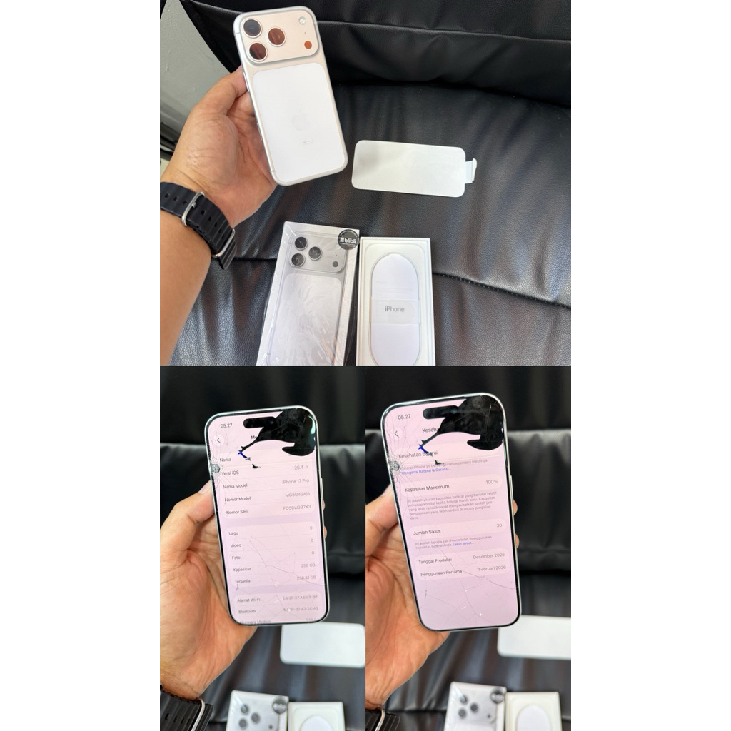 iphone 17 pro garansi resmi baru 2 bulan minus lcd