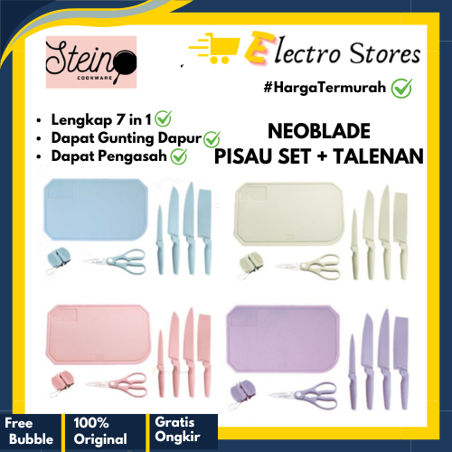 Stein Neoblade Pisau Set | Steincookware Neo Blade Paket Pisau Knife Set - Knives Talenan Gunting Da