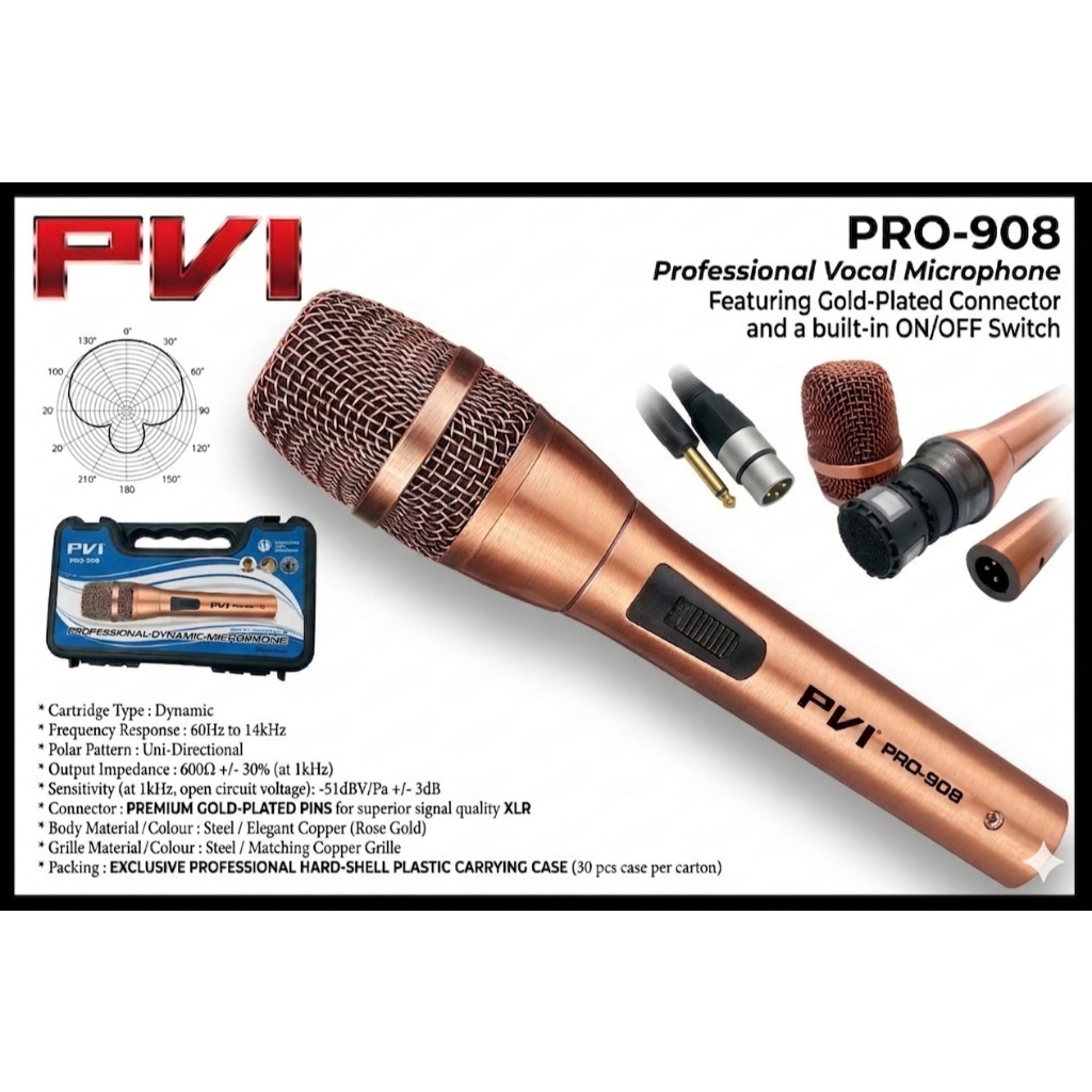 PVI Pro-908 Microphone Profesional
