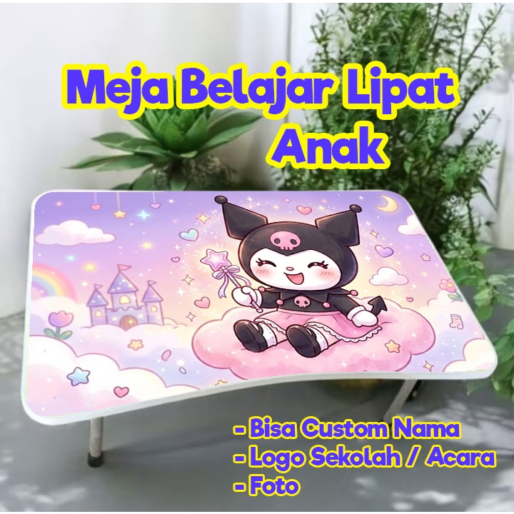 Meja Belajar Anak Lipat/Meja Belajar Custom Nama/Meja Lipat Portable/Meja Belajar Anak/Meja Belajar 