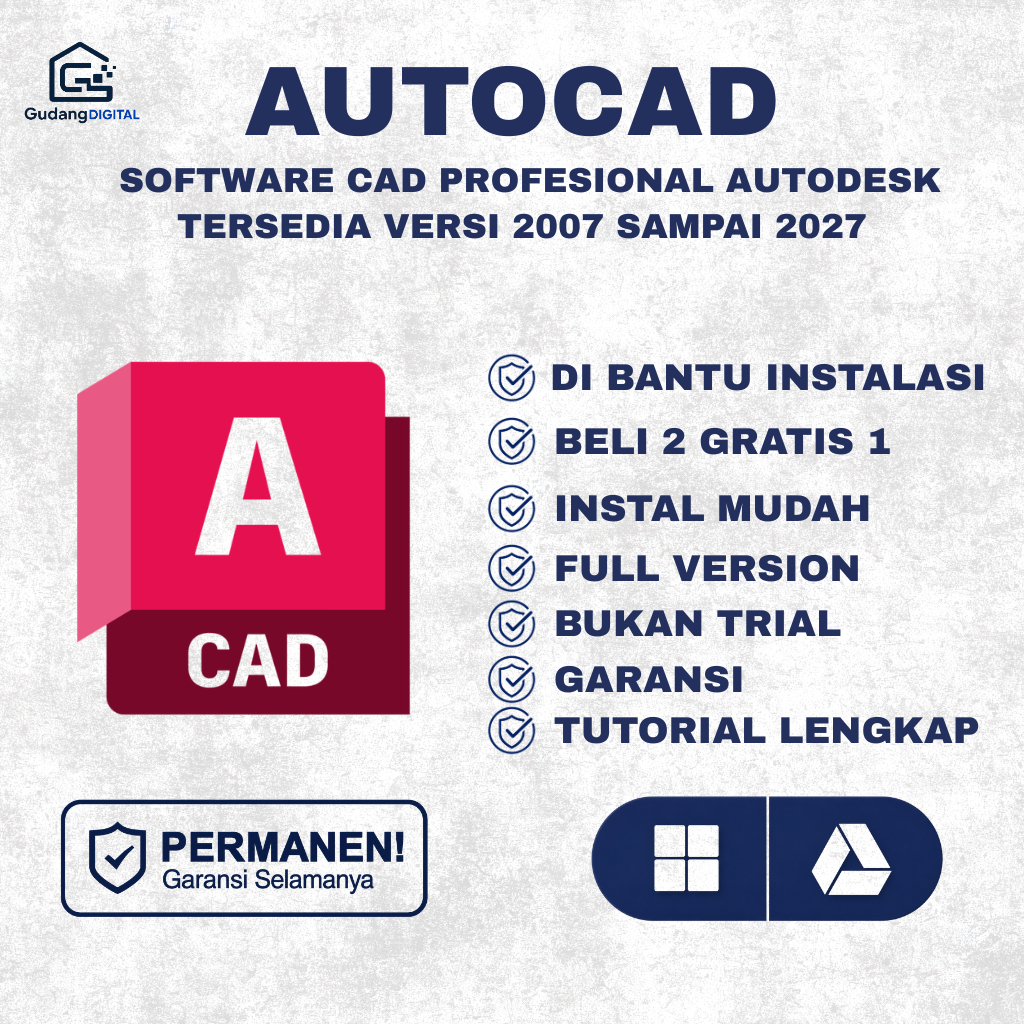 AUTOCAD FULL VERSION 2025 2024 2023 2022 2021 2020 2019 2018 2017 2016 2015 2010 2008 2007 PERMANEN 