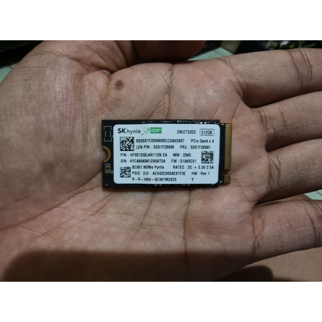 ssd nvme 2242 512GB|256GB|128GB | WD | SkHynix | Samsung dll