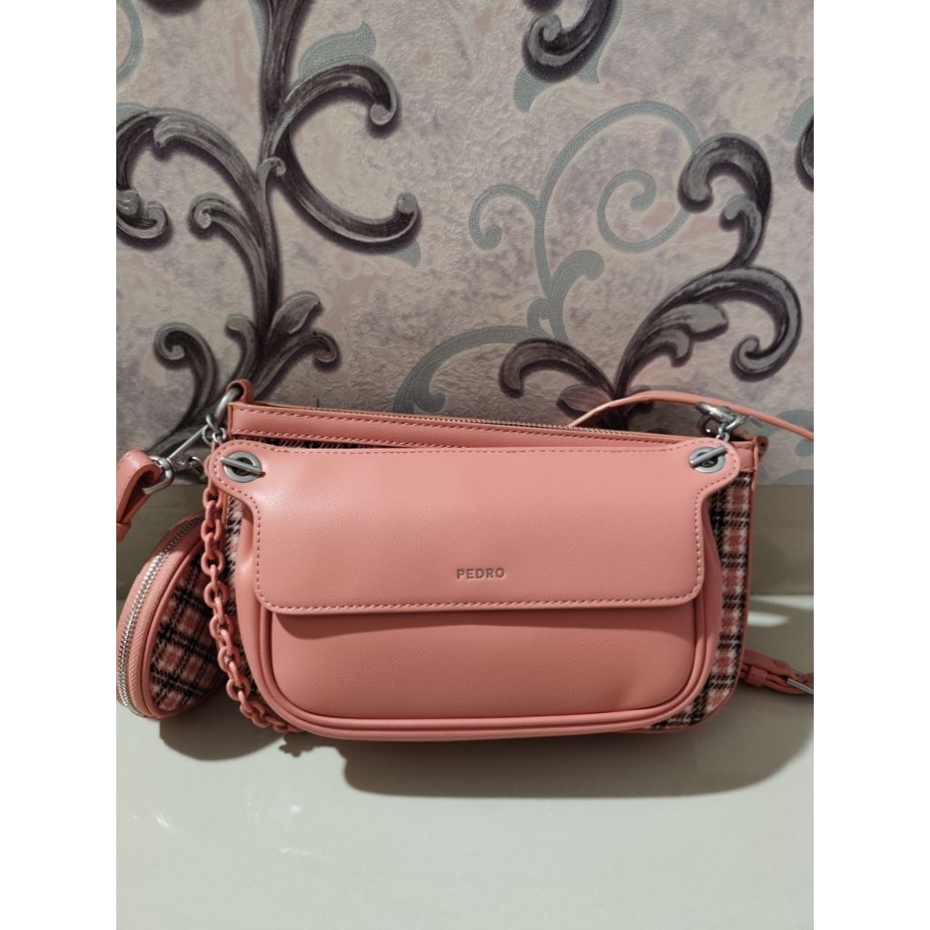 preloved tas Pedro ORI pink