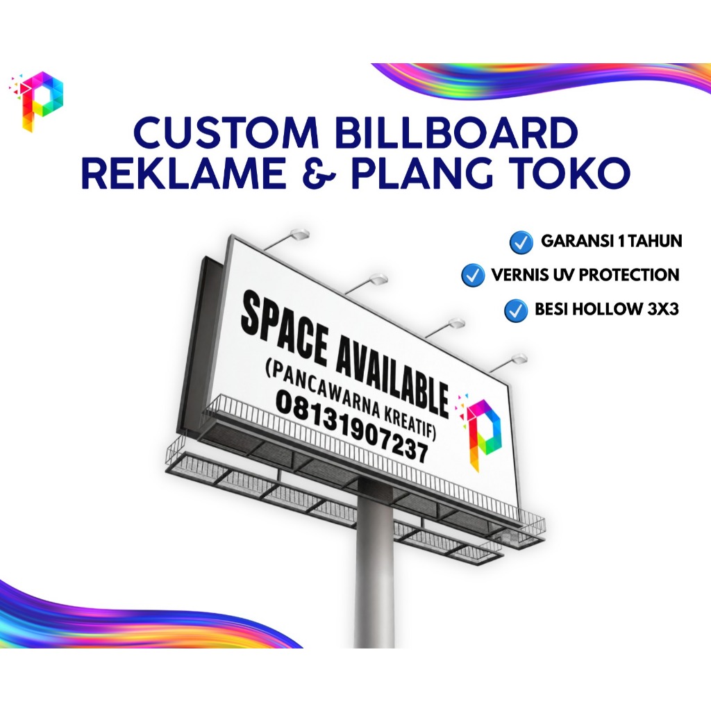 Jasa Pembuatan Reklame / Plang Nama Toko / Billboard (300cmX200cm)
