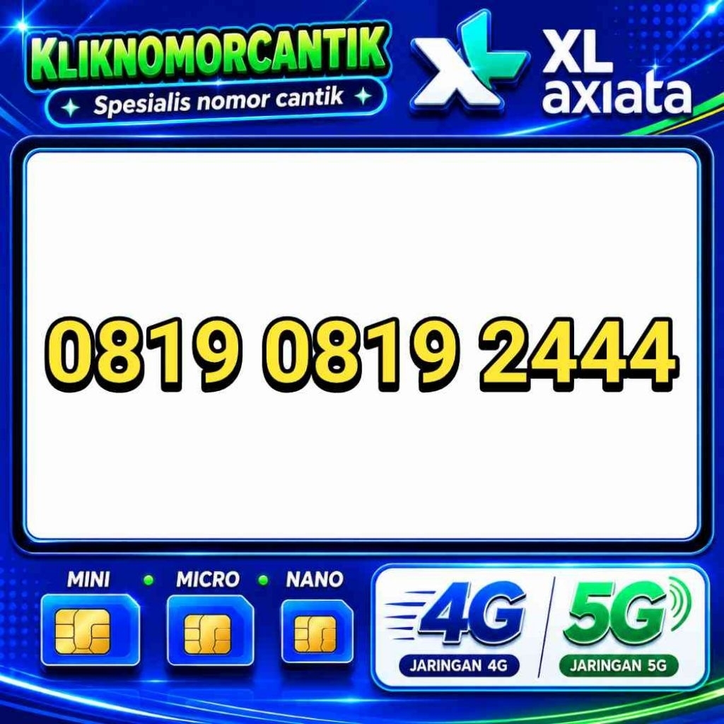 nomor cantik XL axiata 4G&5G kartu perdana XL Axiata DNC 10