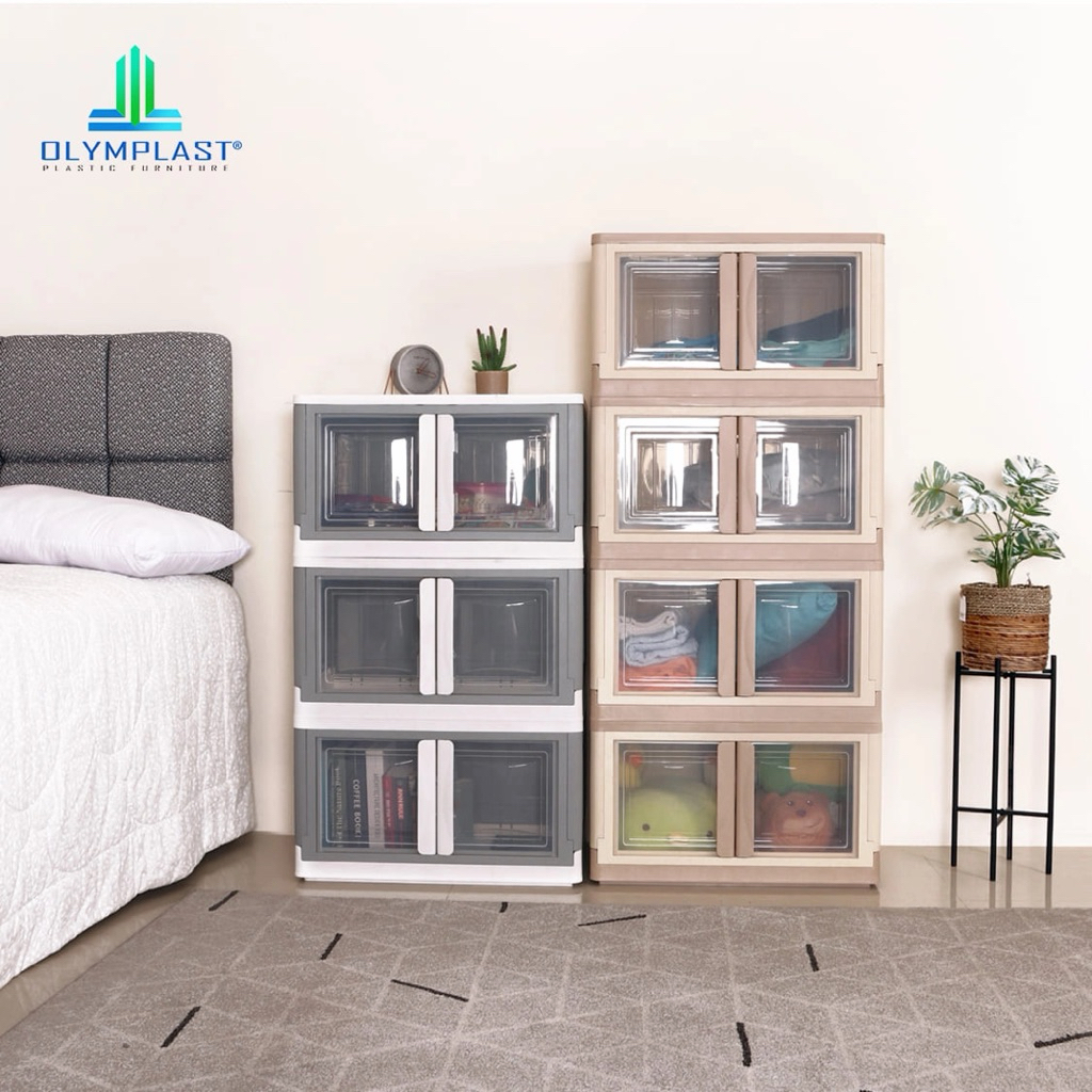 Olymplast Folding Storage OFS OLYMPLAST Container Box Plastik Lemari Pakaian Olymplast Folding Stora