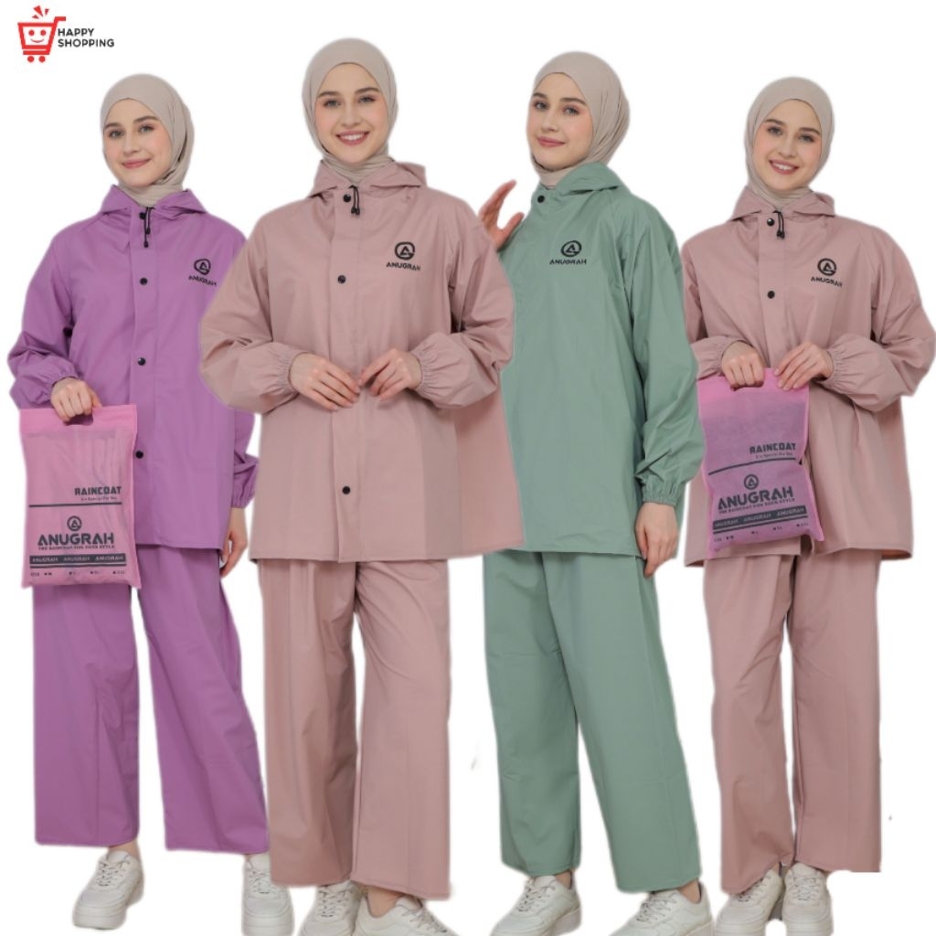 Jas Hujan Setelan Baju Celana ANTI AIR 100%, Mantol, Waterproof, Tidak Rembes  BY ANUGRAH