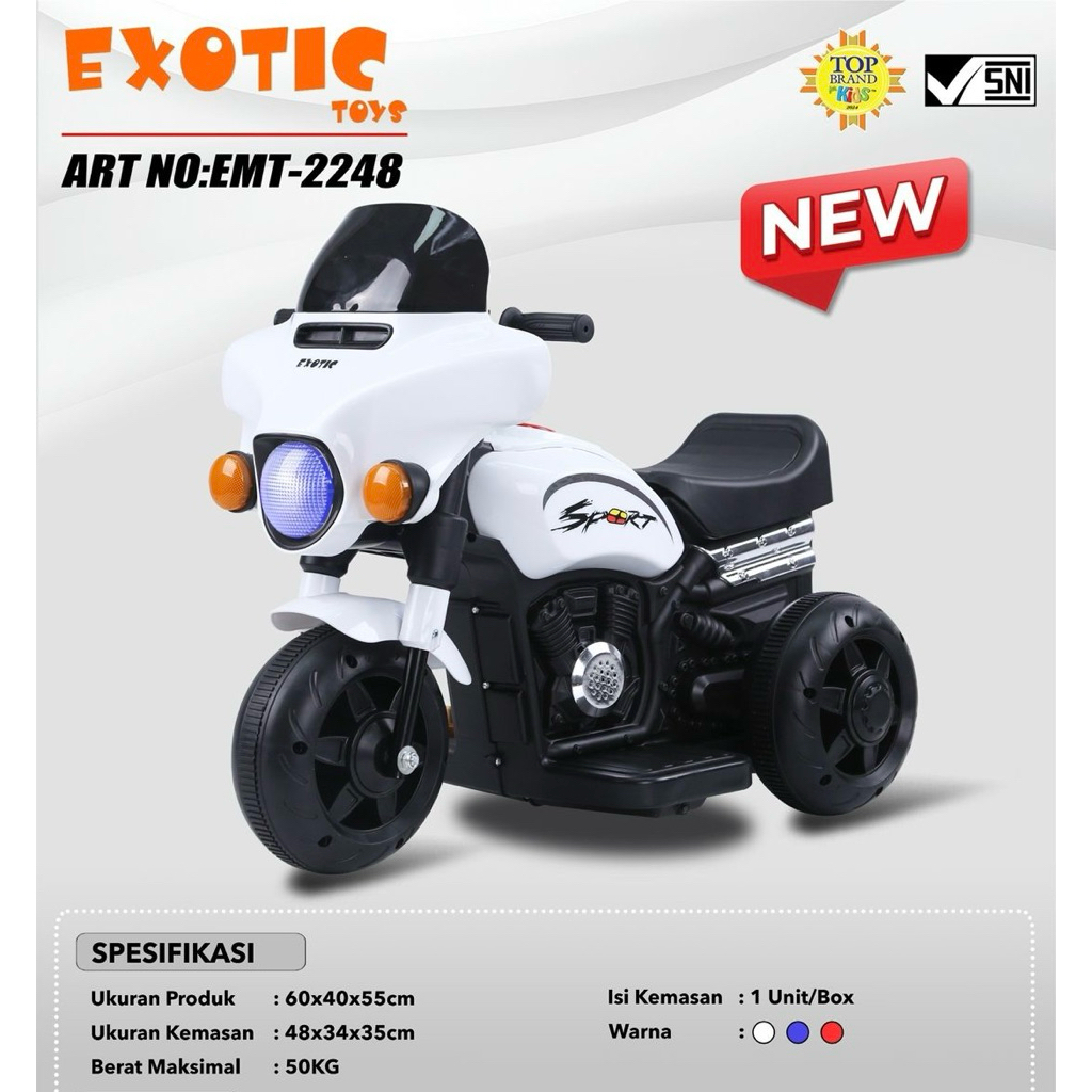 Motor aki anak Harley Emt 2248 motor anak listrik