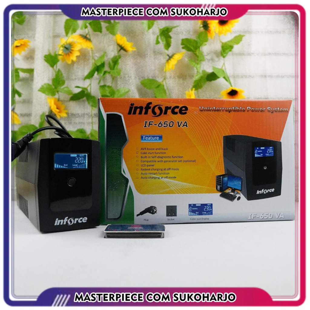 UPS INFORCE 650WA / UPS 650VA Dilengkapi AVR & LCD Display - UPS INFORCE 650NA UPS INFORCE 600NA