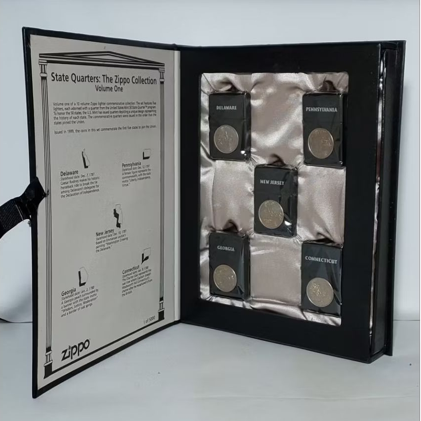 ZIPPO STATE QUARTER ZIPPO COLLECTION VOLUME ONE LIMITED 5000 WORLDWIDE TAHUN 1999