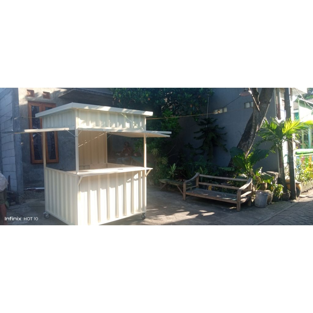 booth kontainer/rombong kontainer 150x120x200