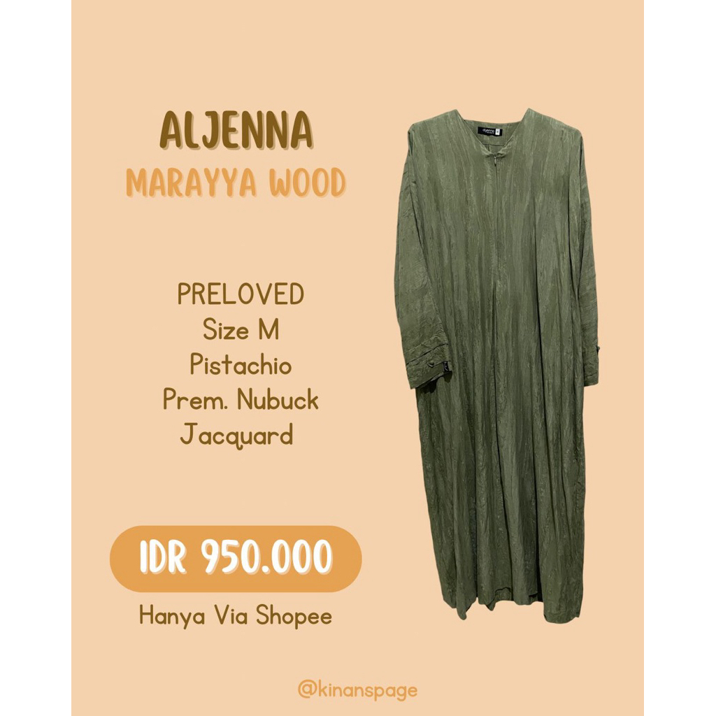 preloved marayya abaya aljenna