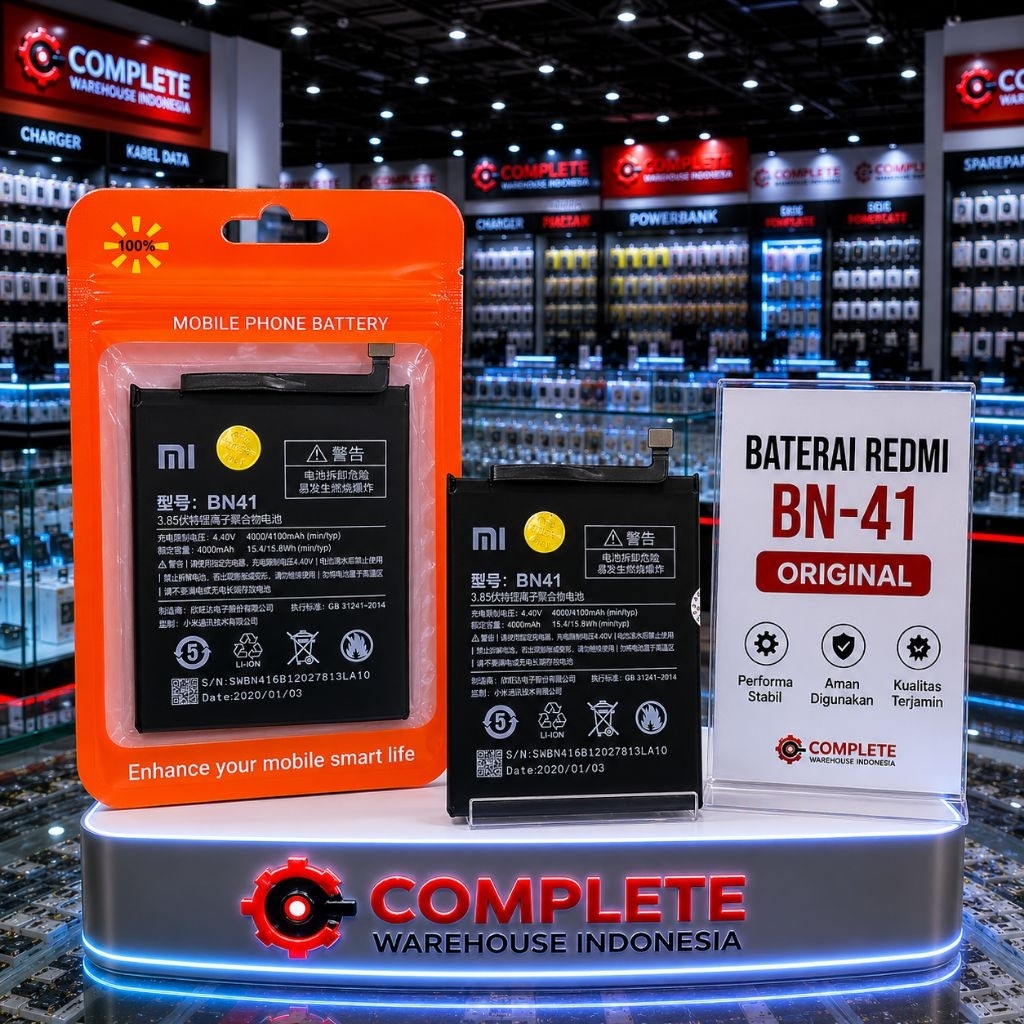 BATRAI REDMI NOTE 4 / BATRE BN-41 / BN41 / BN 41 / BATTERY REDMI NOTE 4 ORIGINAL
