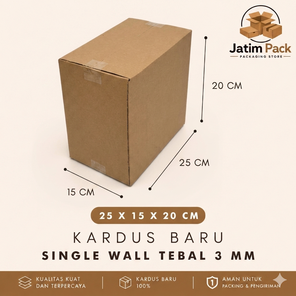Kardus 25x15x20 Cm Kardus baru murah dan tebal
