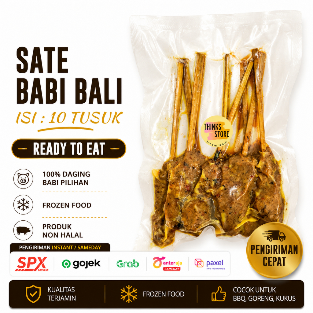 Sate Daging Babi Bali - Pork Satay  - Frozen Food