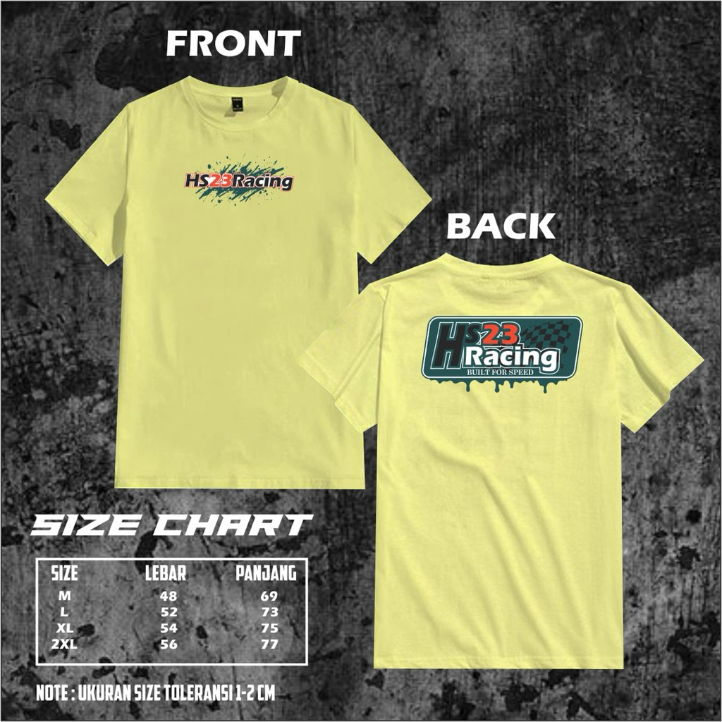Baju racing 23gank desain terbau