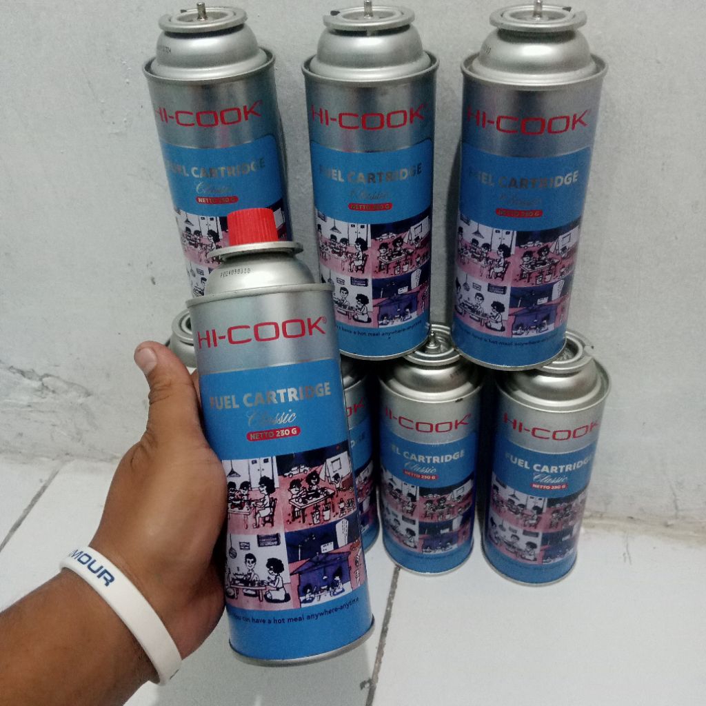 KALENG GAS PORTABLE KOSONG Hi-COOK TANPA TUTUP