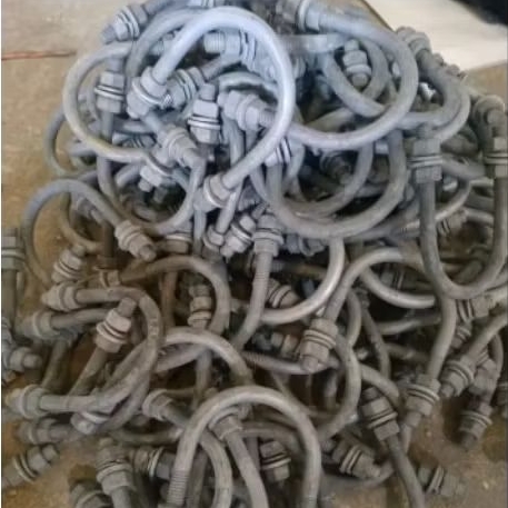 klem u bolt hotdip galvanis besi 12mm x 2inc