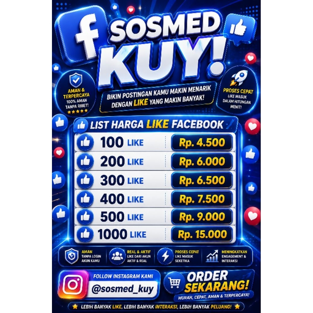 SOSMED KUY Like Facebook Permanen