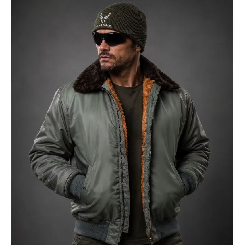 Houston B-15 Flight Jacket Jaket Bomber Jaket Motor Jaket Militer