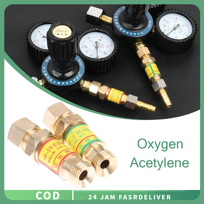 Flashback Regulator Oksigen Ketahanan Suhu Flashback Arrestor Universal Flashback Arrestor Cutting T