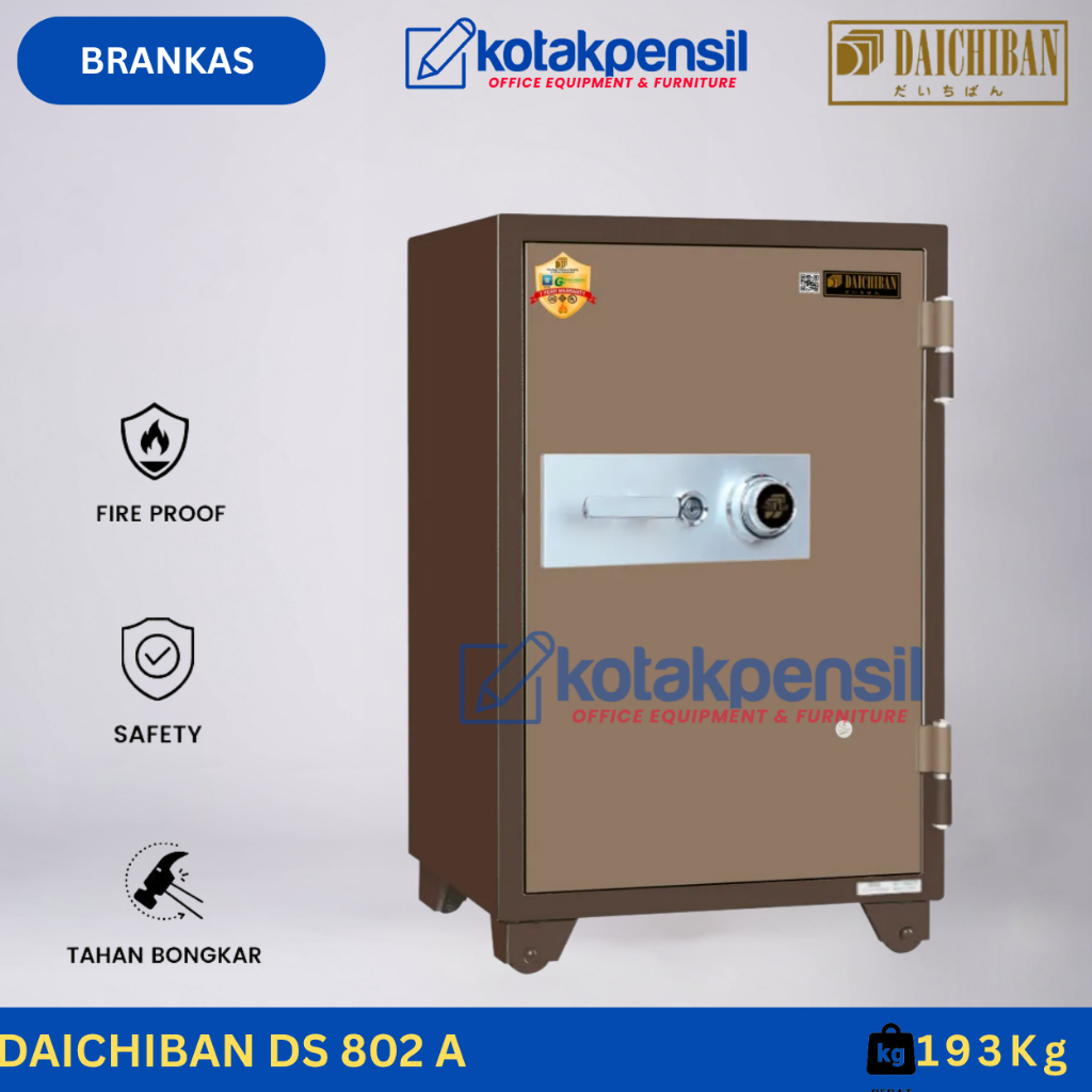 Brankas DAICHIBAN DS 802 A | Brankas Dokumen Tahan Api | Brankas Kantor | Brankas Besar | Brankas Al