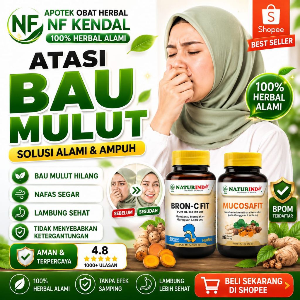 NATURINDO PENGHILANG BAU MULUT DAN NAFAS HALITOSIS OBAT BAU MULUT MENAHUN
