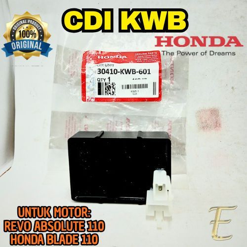 CDI KODE (KWB) ORIGINAL HONDA ASLI AHM Revo Absolute110/Honda Blade110 BERKUALITAS ASLI100% ORIGINAL