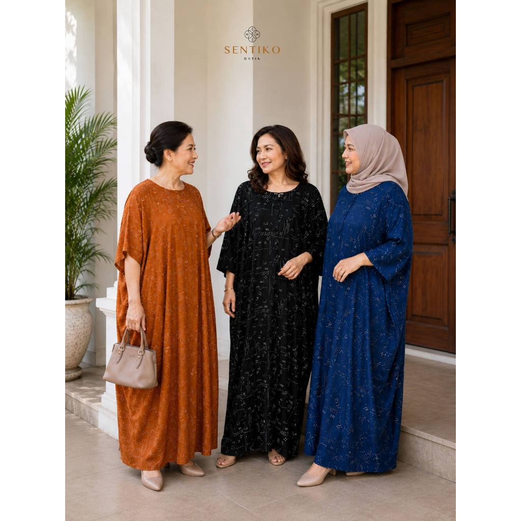 Kaftan Karsa Original Sentiko Batik | Kaftan Rayon Grade A Jumbo Allsize LD 180 PB 140