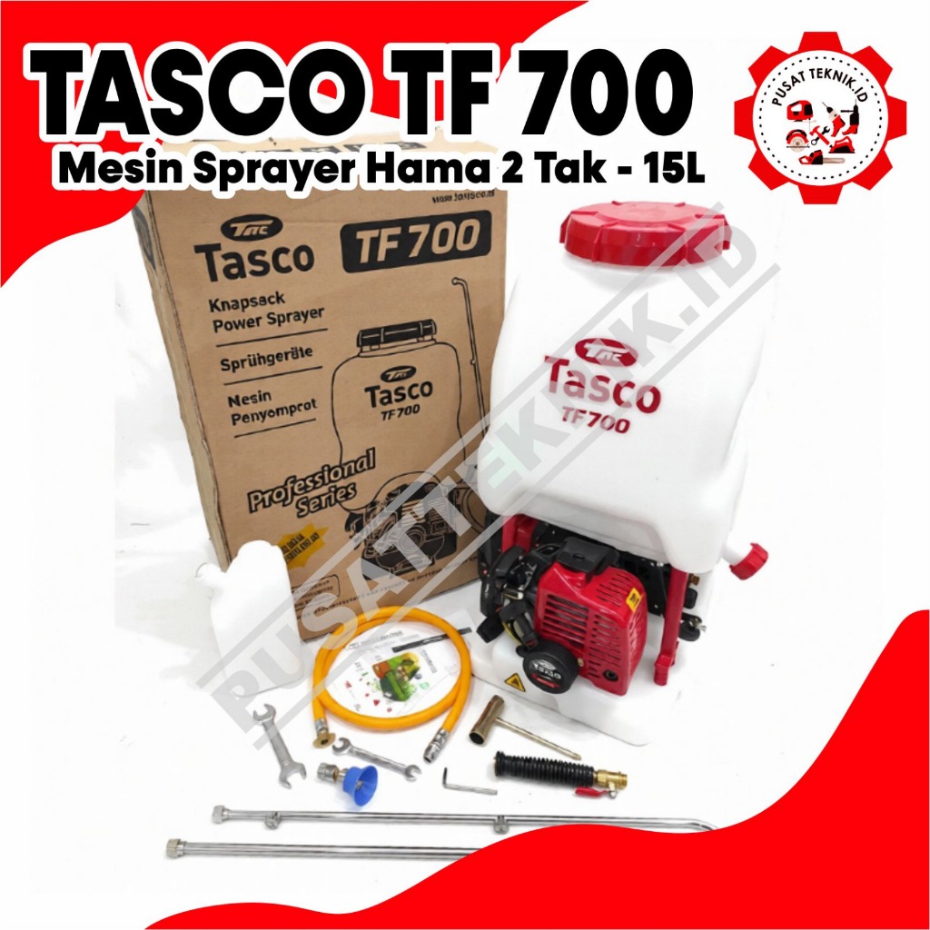 TASCO TF 700 Mesin Semprot Hama Pertanian Gendong TF700 Knapsack Power Sprayer Alat Sprey 2 Tak  TF-
