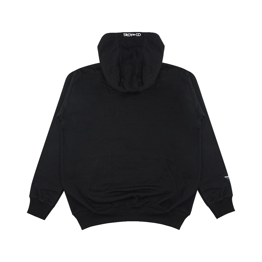 TROY COMPANY Hoodie Black Pile Of Skulls - Hoodie Pria Hitam KHD 2187