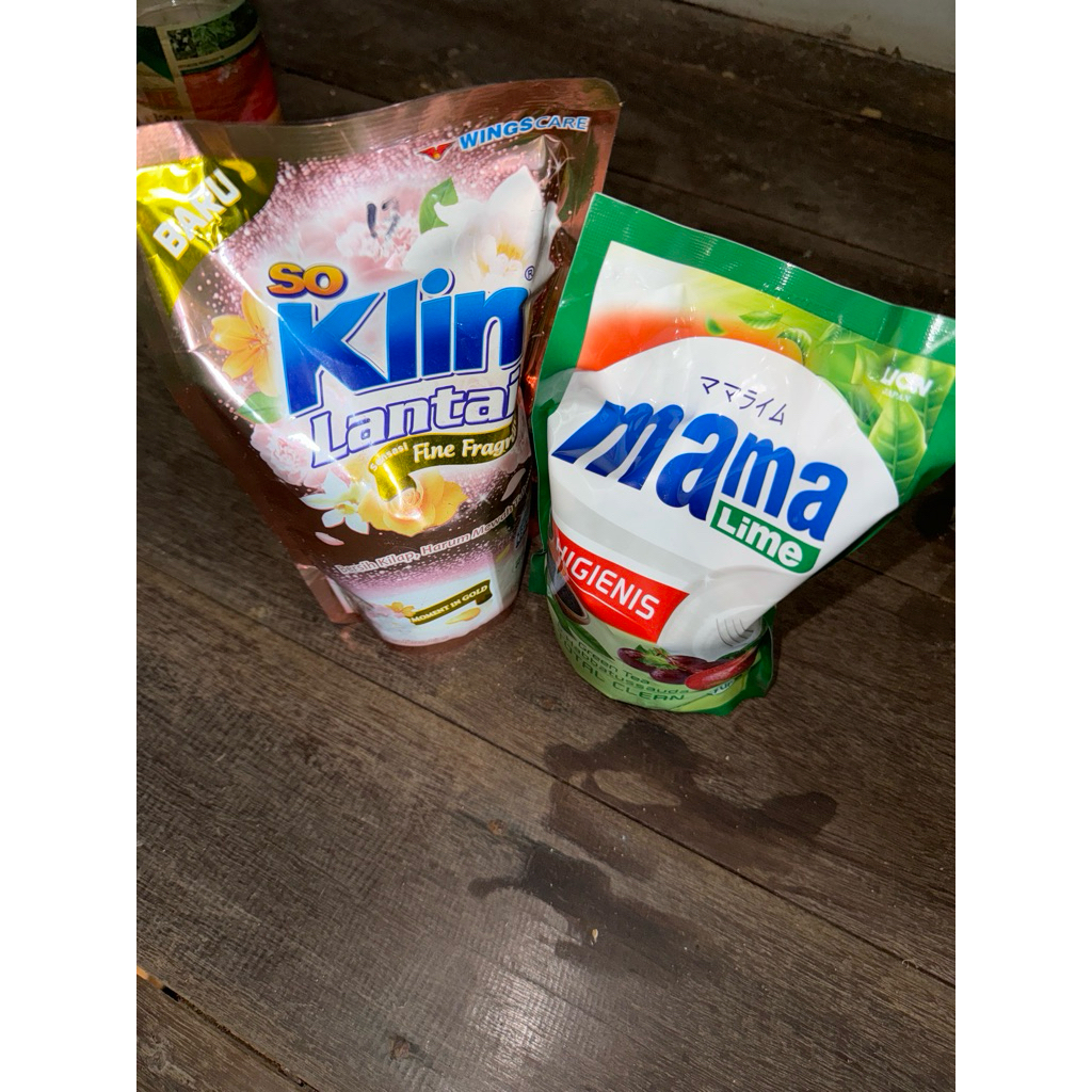 mama lemon dan so klin lantai